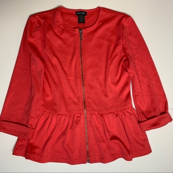 Nordstrom Pink Peplum Jacket XS - Picture 1 of 4